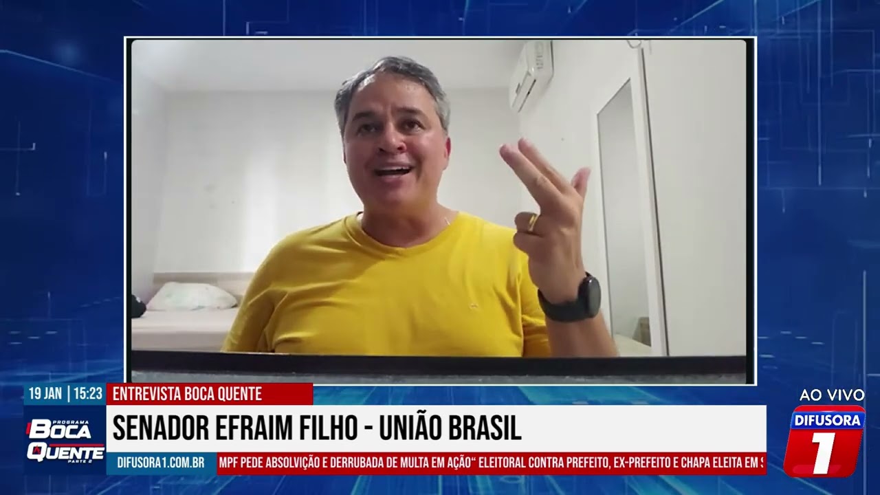 Entrevista com Efraim Filho - ELEIÇÕES 2026 - 19/01/2026