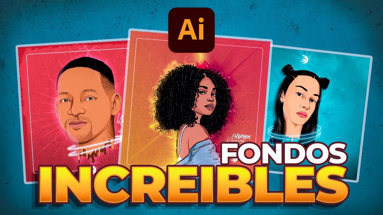 Crea Fondos INCREIBLES en Illustrator | Illustrator Tutorial (Mouse)