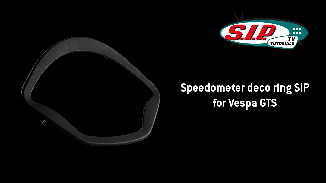 Tachometer Zierring SIP für Vespa GTS - Montage