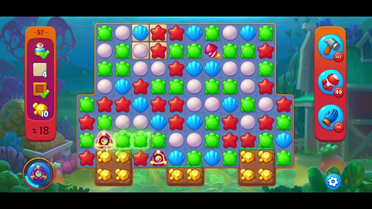 Fishdom Atlantis Level 51&rarr;60