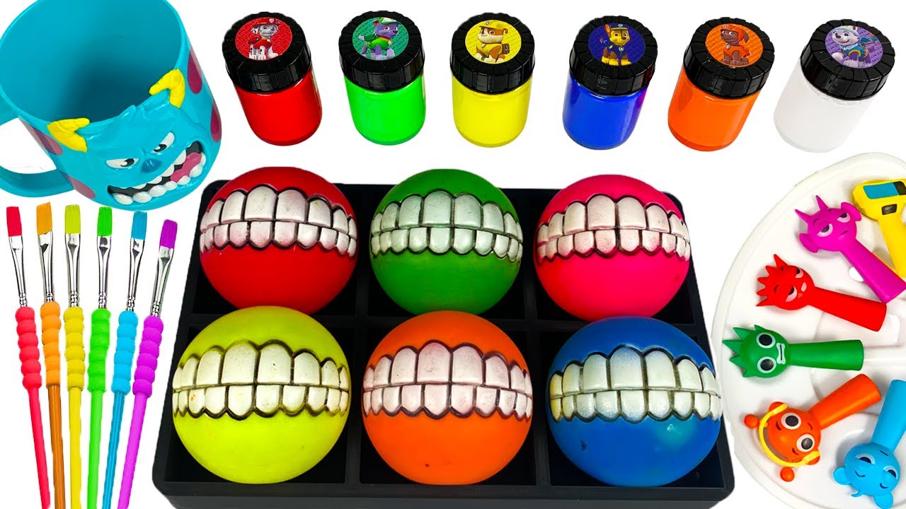 Satisfying Video | Making DIY Crazy Giant Smile Balls Sprunki Mixing Color Rainbow Lollipops ASMR