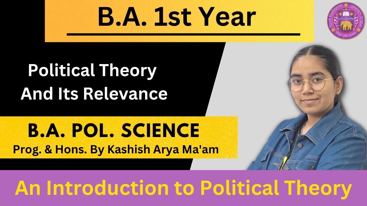 Political Theory | Important Questions | B.A 1st year SEM-1 Pol Science Prog & hon | B.A Pol Science