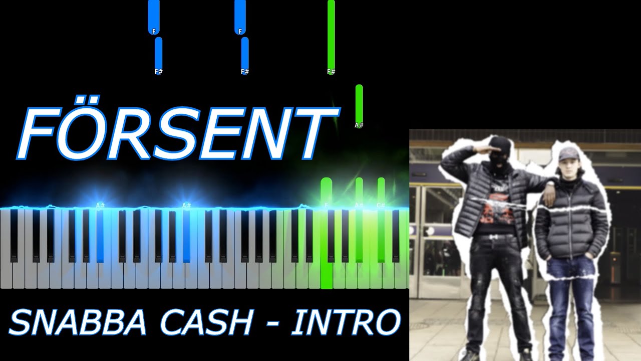 FÖRSENT - Snabba Cash Intro - 1.Cuz & Greekazo - Piano Tutorial