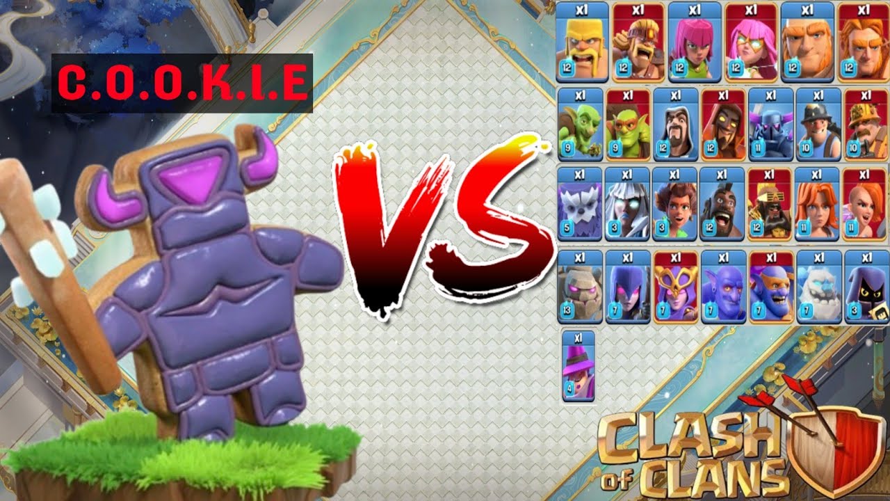 COOKIE PEKKA VS ALL TROOPS MAX LEVEL - Clash Of Clans Indonesia