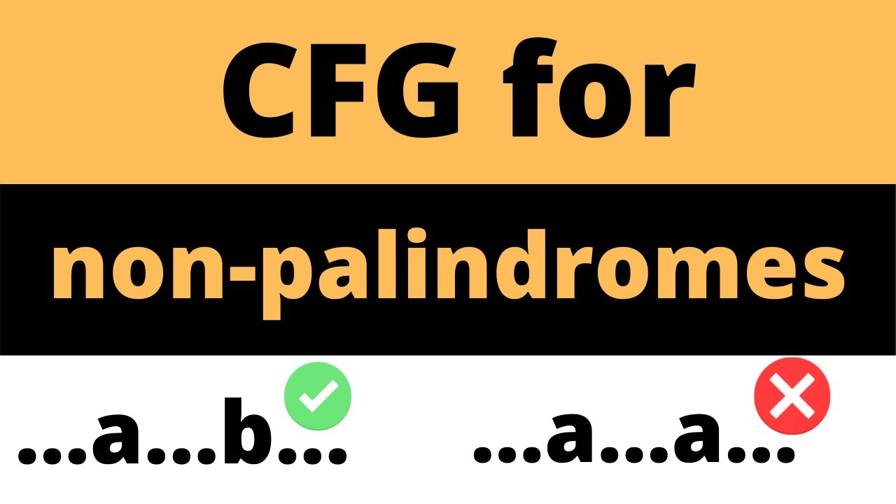 Context-Free Grammar for Non-Palindromes