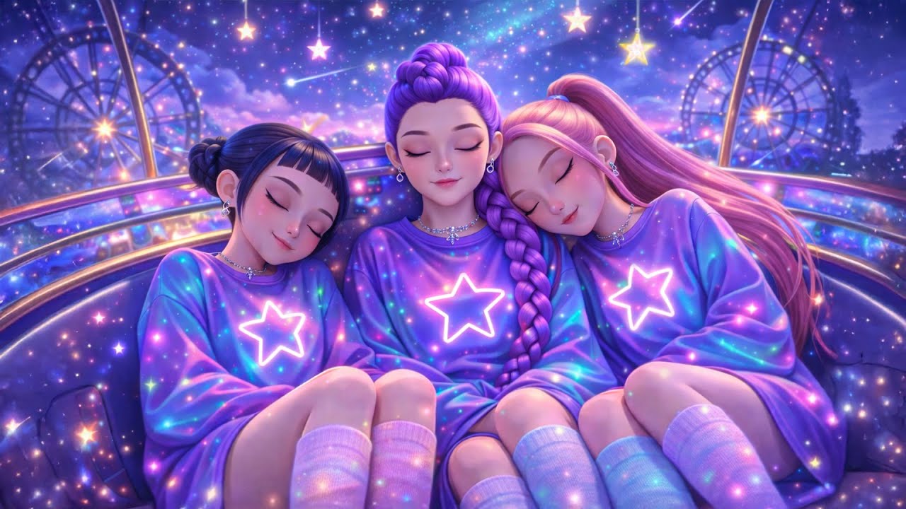 Сказочная звёздная ночь от Huntrix Girls 🌟 Расслабляющая фортепианная музыка для сна и сладких снов