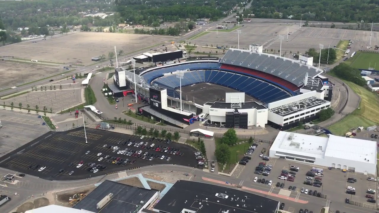 Aerial view of New Era Field