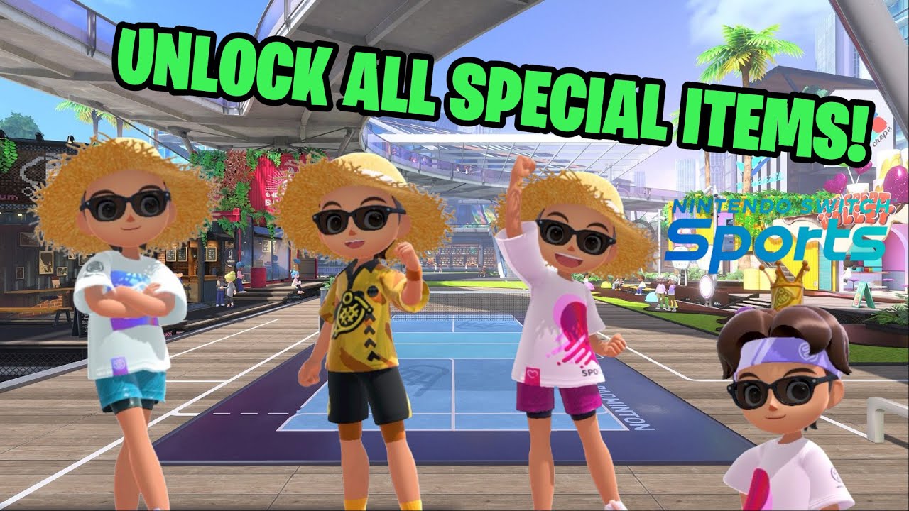 How to unlock all Nintendo Switch Sports Special Items! (Updated with Basketball)