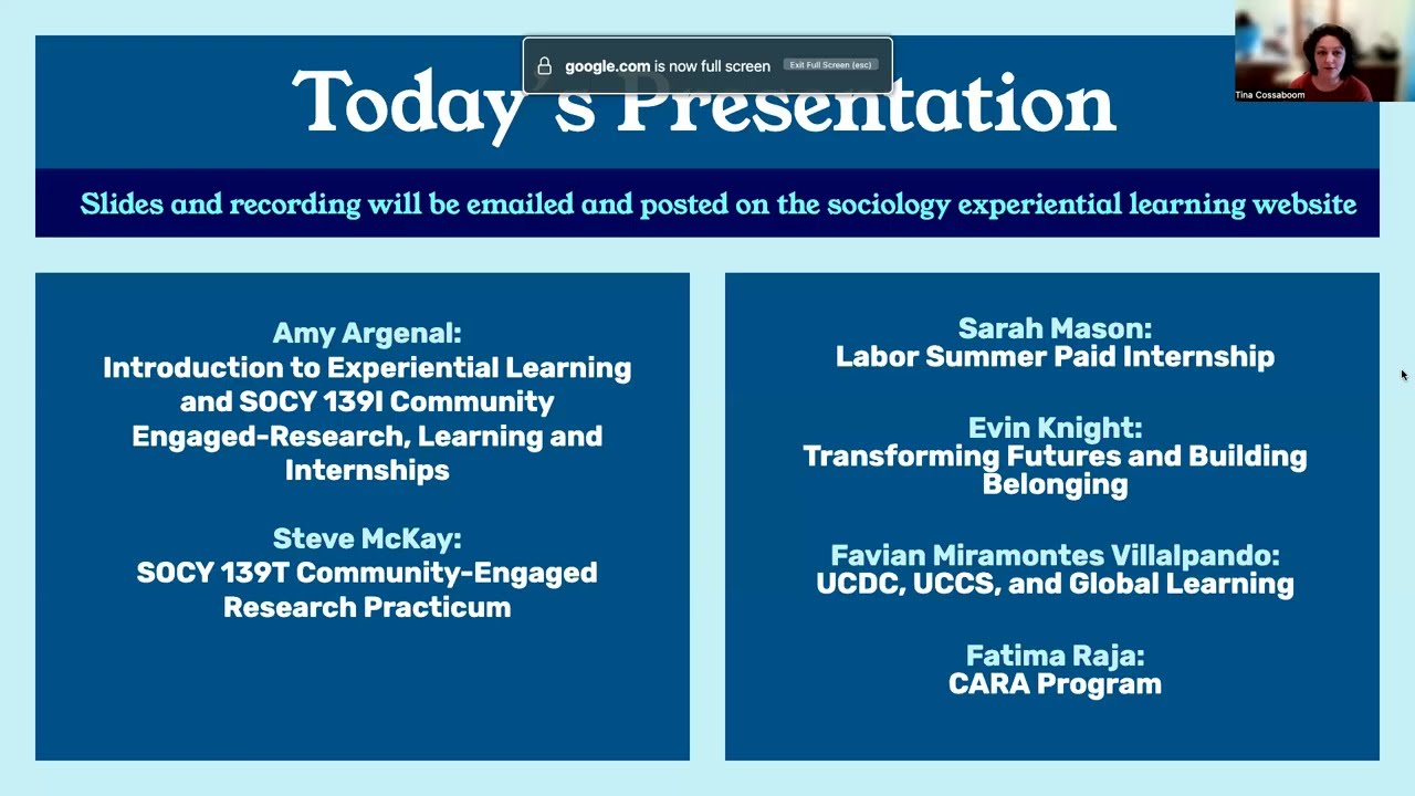 Experiential Learning Info Session