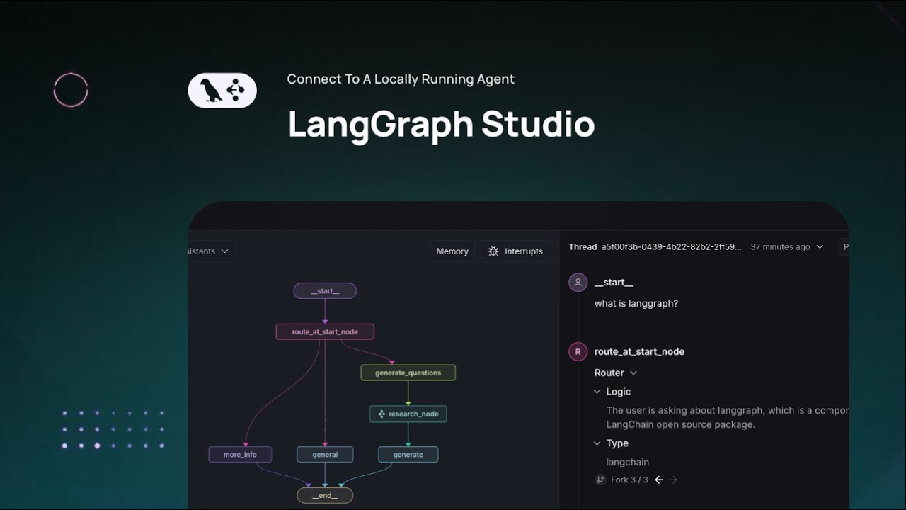 LangSmith Studio: подключение к локально работающему агенту