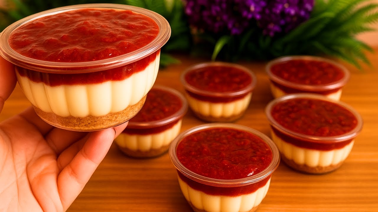 🌈 Ganhe até R$ 200 por dia com essa tortinha de morango no pote que não vai ao forno! 🚀