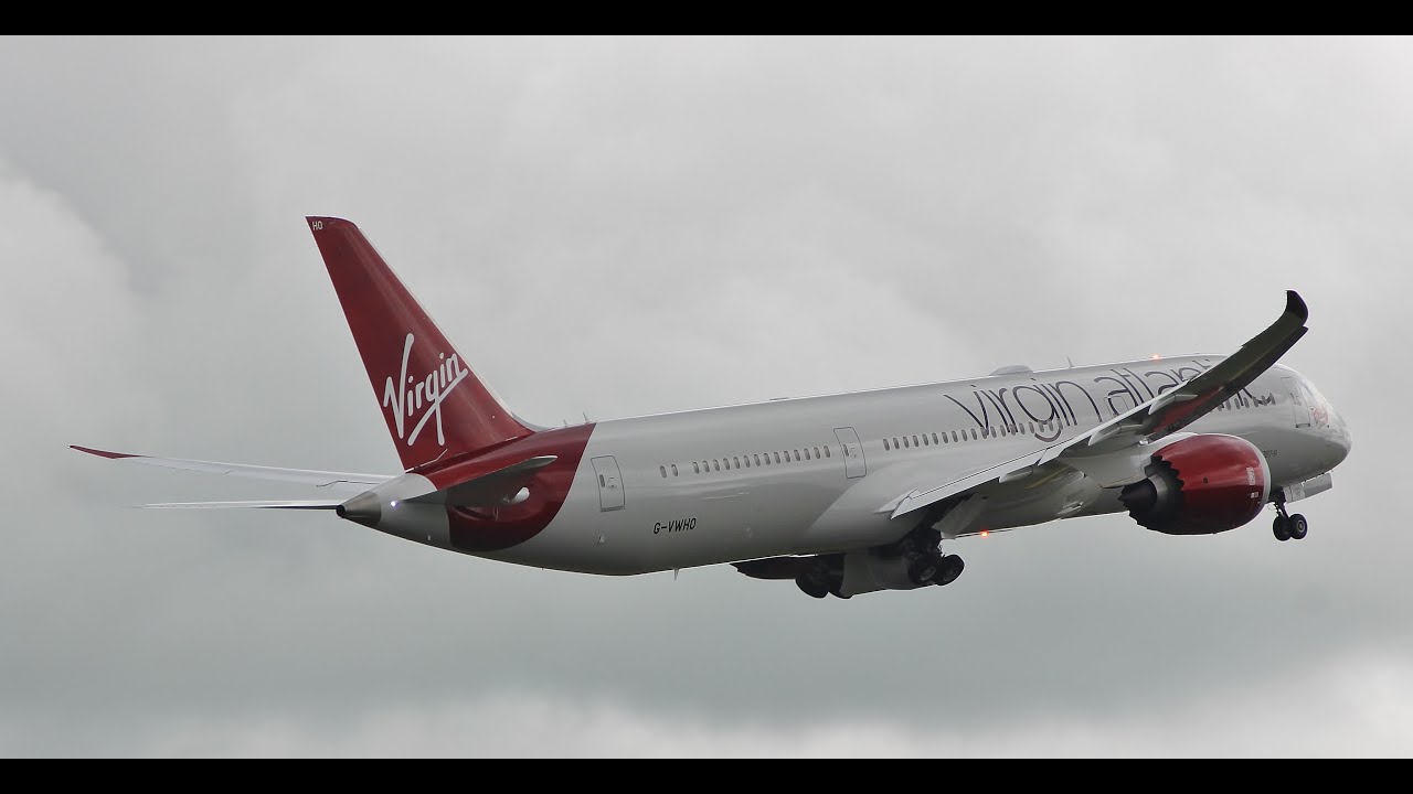 Virgin Atlantic Boeing 787-9 Landing & Takeoff at Prestwick Airport