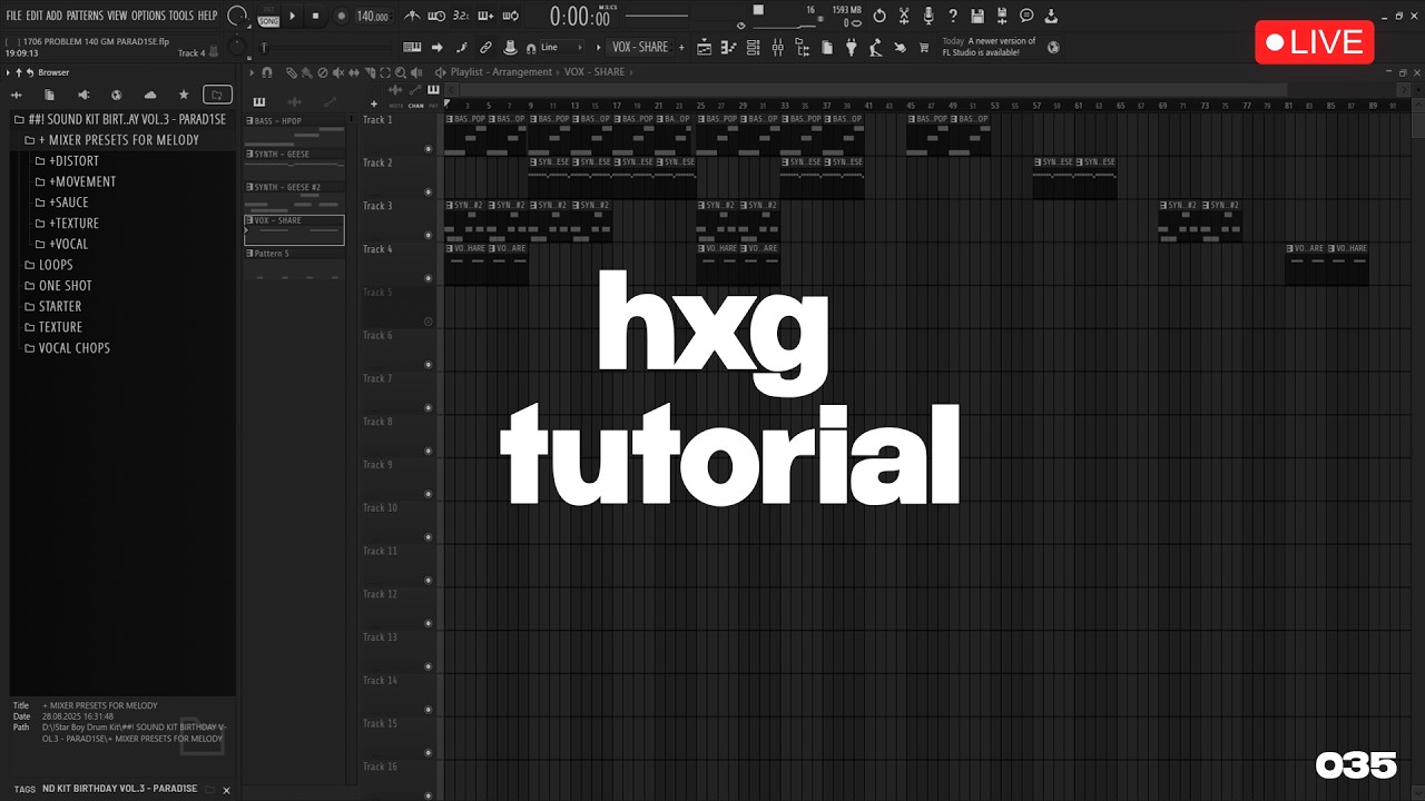 HOW TO MAKE BEAT for HXG | fl studio tutorial
