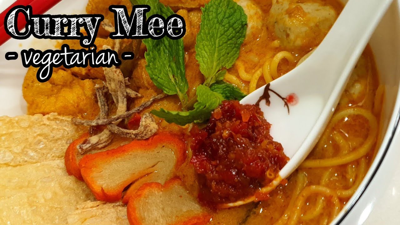 Easy Curry Mee Vegetarian | Mee Kari Vegetarian yang Sedap dan Mudah