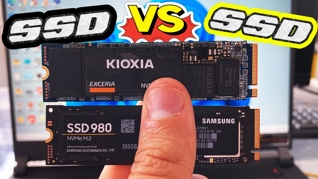 Test prędkości dysku SSD SAMSUNG 980 kontra Kioxia EXCERIA (NVMe M.2) na płycie gł&oacute;wnej #thisorthat