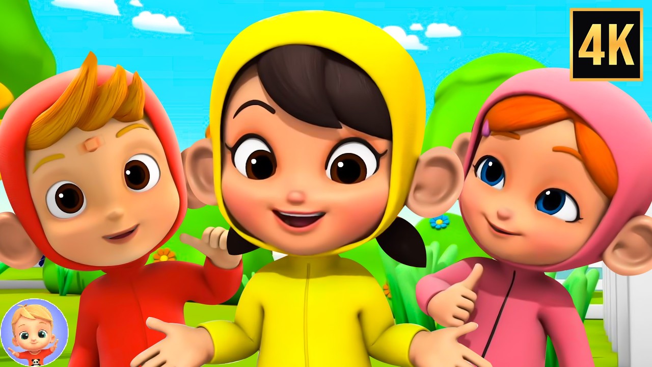 Five Little Monkeys Jumping On The Bed, Nursery Rhymes & Kids Songs