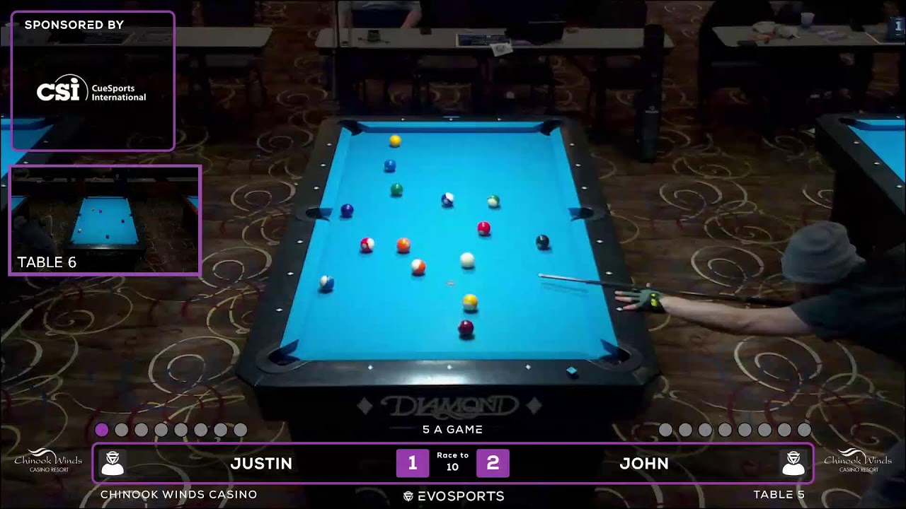 JUSTIN vs JOHN - WBCA 8 BALL 2026 - TABLE 5 | EvoSports