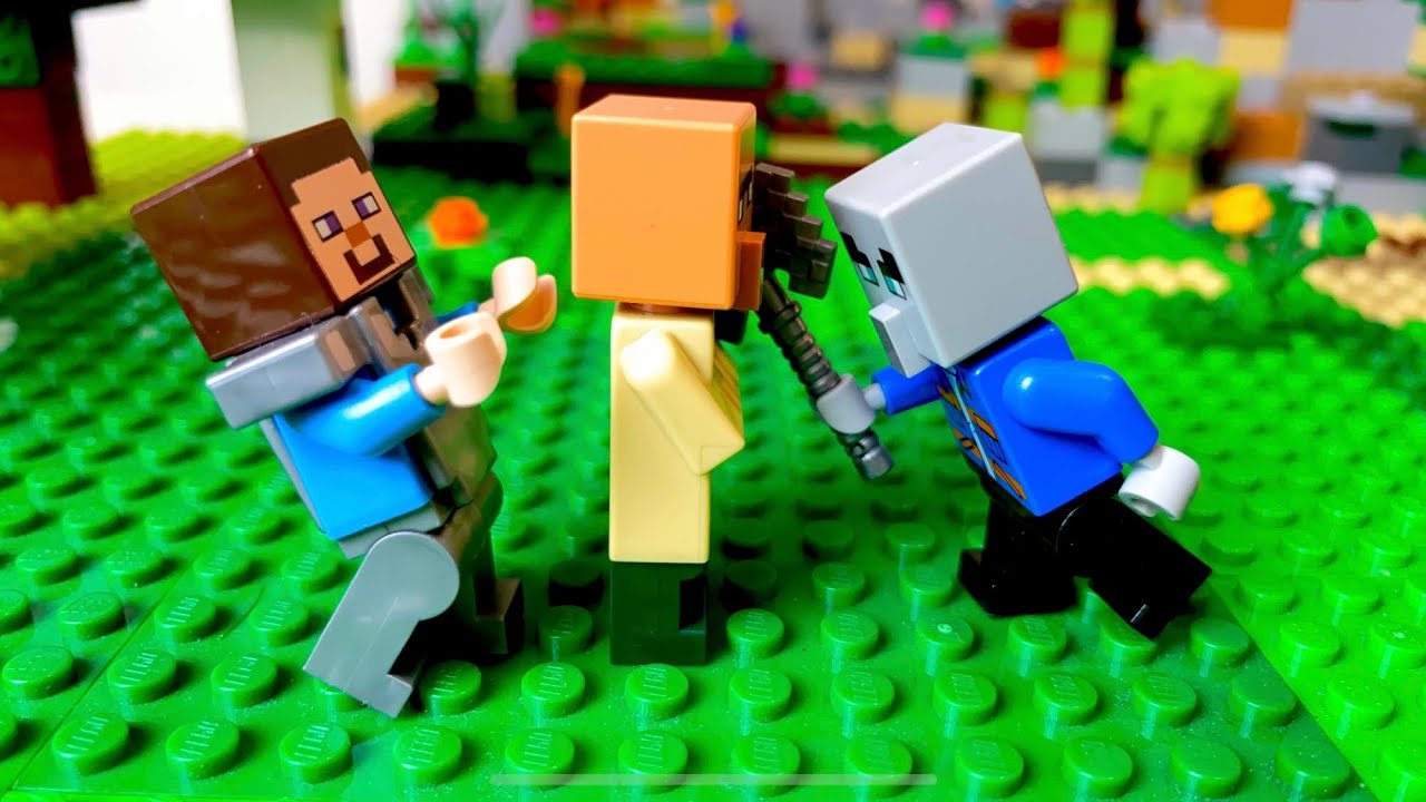 LEGO MINECRAFT: Villager vs Pillager #4 (Stop motion)