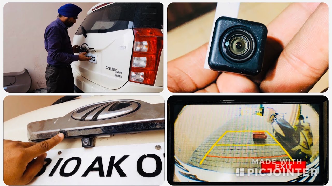 How to install Reverse, Backup, Rear View Camera in XUV 500 | Mazda’s Wide angle backup camera