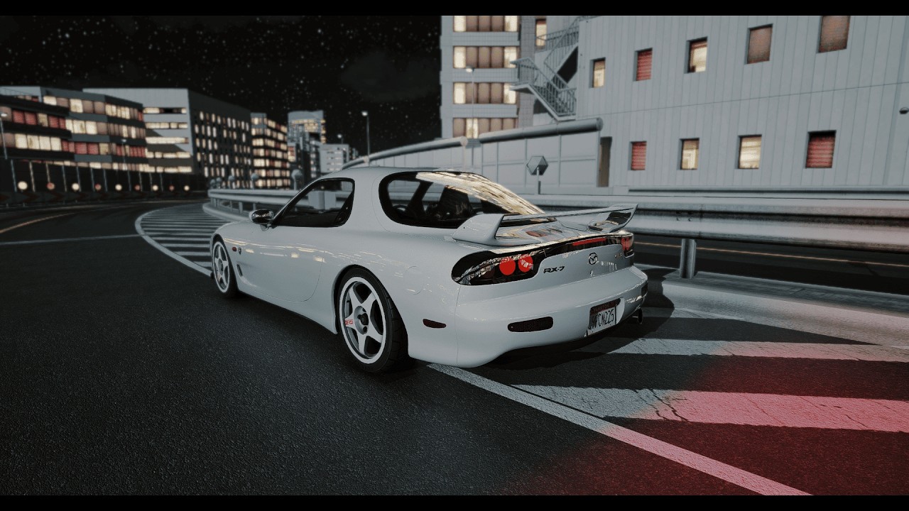 3AM revving my Mazda RX7! Cops showed up 🔥 ( GTA 5 Ultra Graphic. )