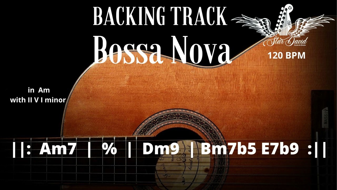 Backing Track Bossa  with II V I in Am