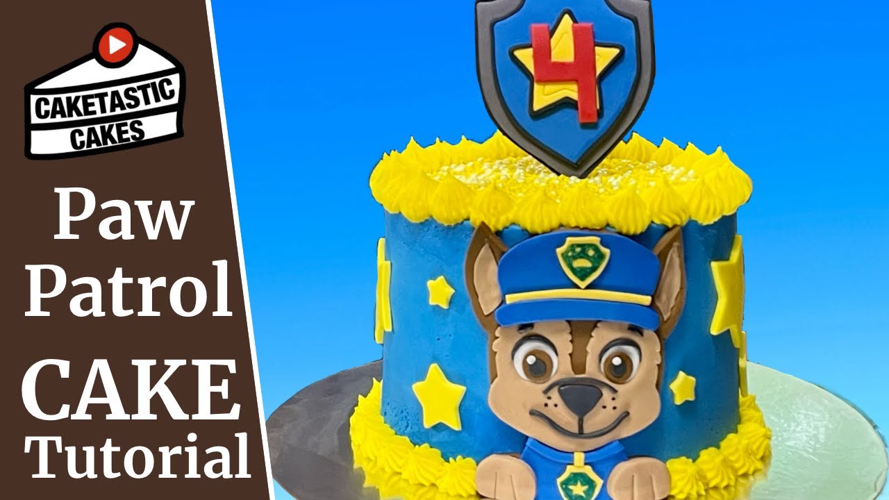 Paw Patrol Cake Tutorial, A Low-Skill Chase Cake!