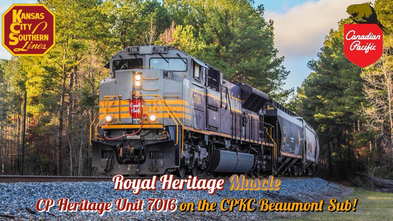CP Heritage Unit 7016: Royal Heritage Muscle on the CPKC Beaumont Sub!