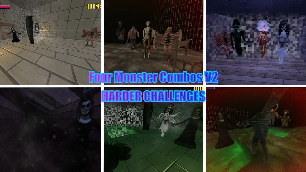 Spooky's Jump Scare Mansion HDR | Chase Pool Challenge #22 | Four Monster Combos Edition V2 (Harder)