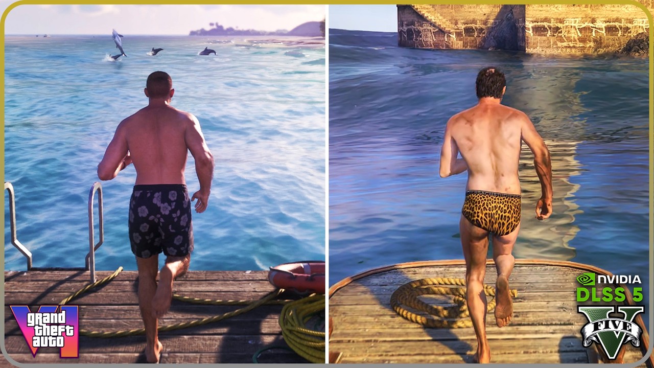 GTA 6 vs GTA 5 DLSS 5 Neural Rendering &ndash; Graphics Comparison