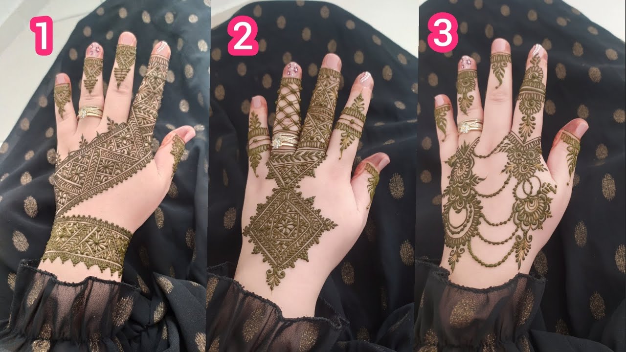 3نقيشات ديال الحنة زوينين و راقيين ❤️ very beautiful Moroccan henna 