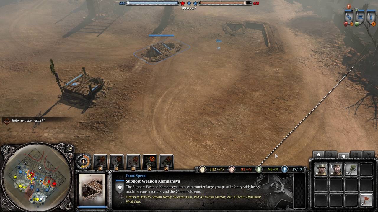 CoH2 - Soviet Commander - Counterattack Tactics - B-4 203mm Howitzer