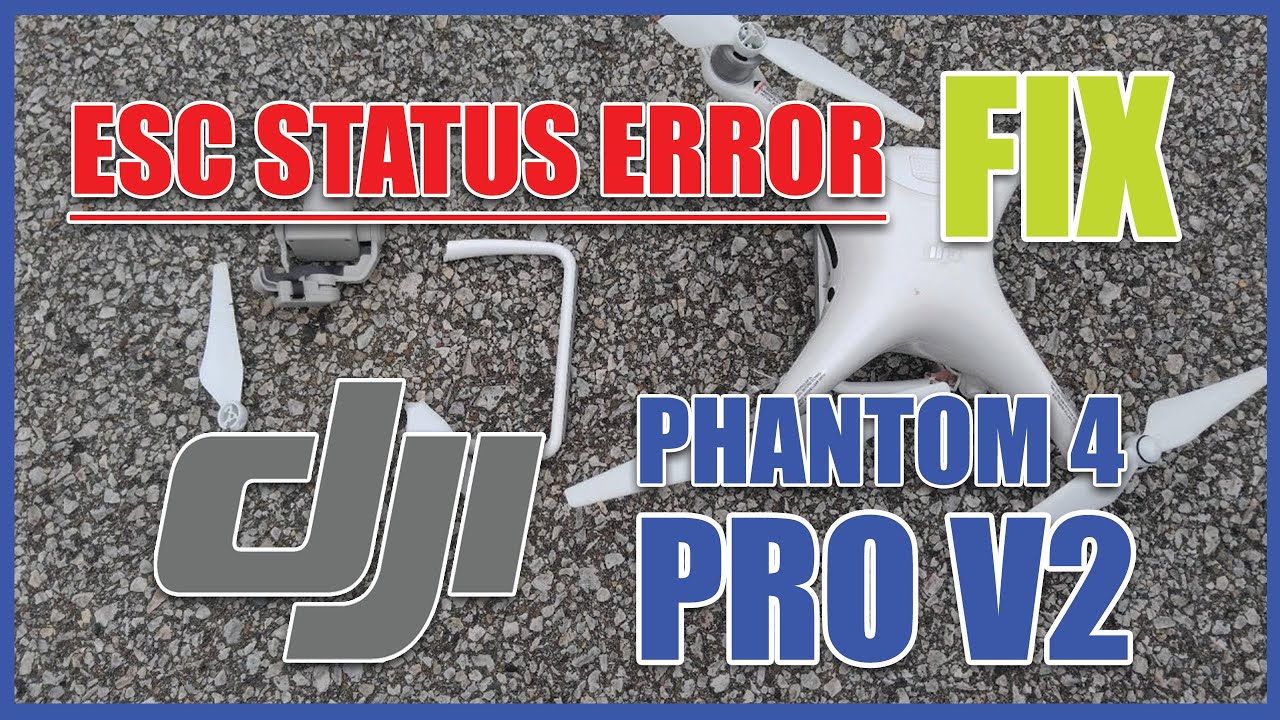 Riparazione Phantom 4 Pro V2 - FIX ESC STATUS ERROR - Un drone manomesso!