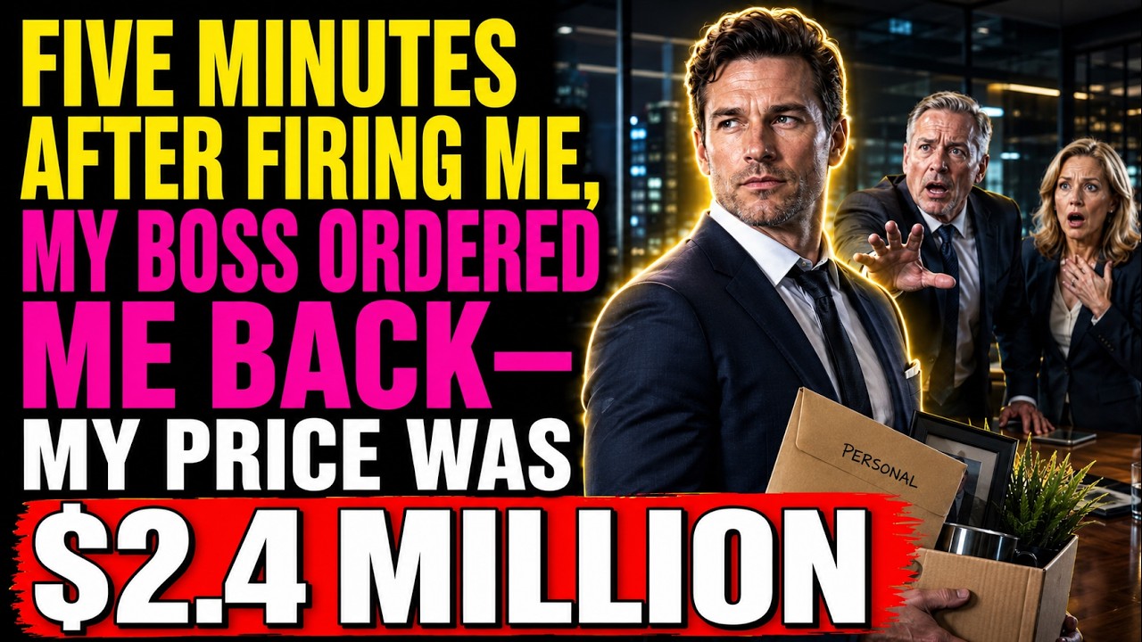 Five Minutes After Firing Me, My Boss Ordered Me Back&mdash;My Price Was $2.4 Million