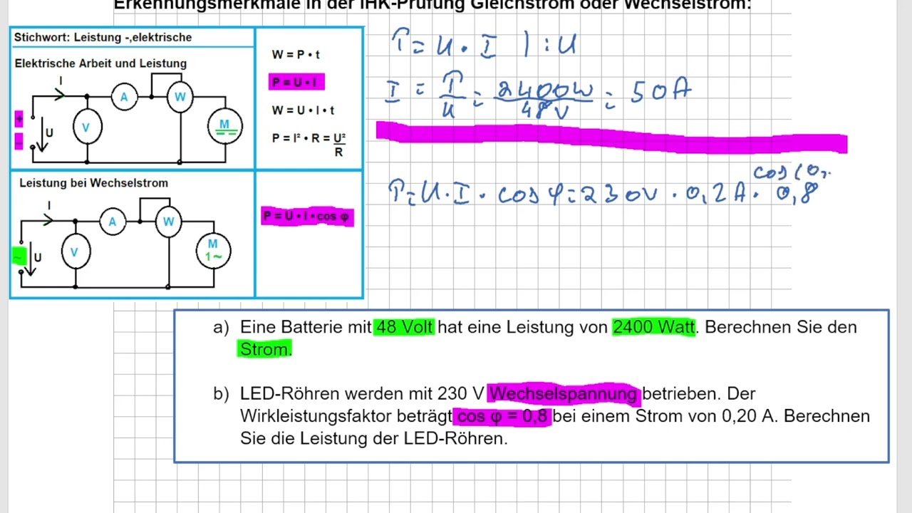 Industriemeister Drehstrom Grundlagen Teil 1 von 4