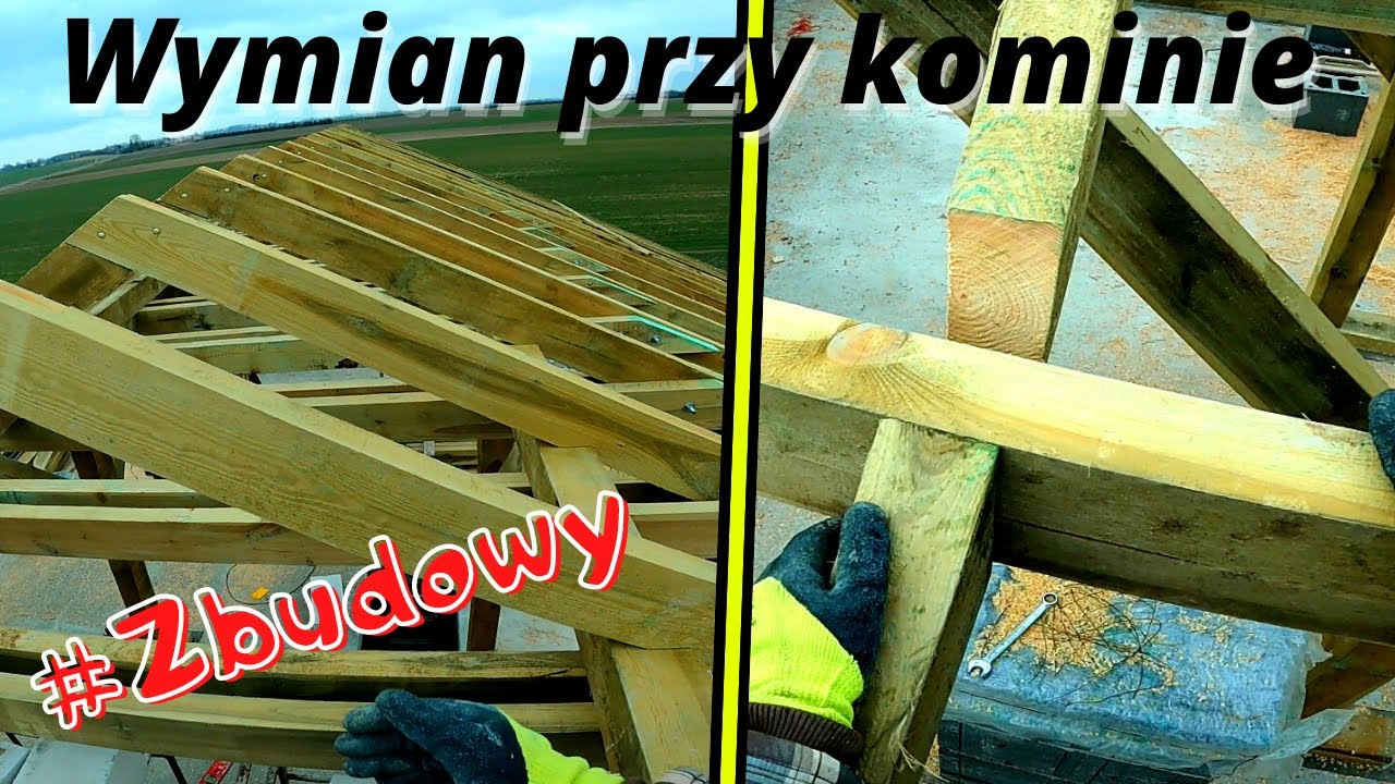 Więźba dachowa @Rafalmajster  odc 4.Montaż jętek i wymianu przy kominie.Vlog#Zbudowy