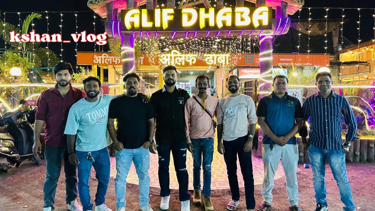 Alif dhaba mira road dinner party with friends | kshan_vlog | alif dhaba Mira Road