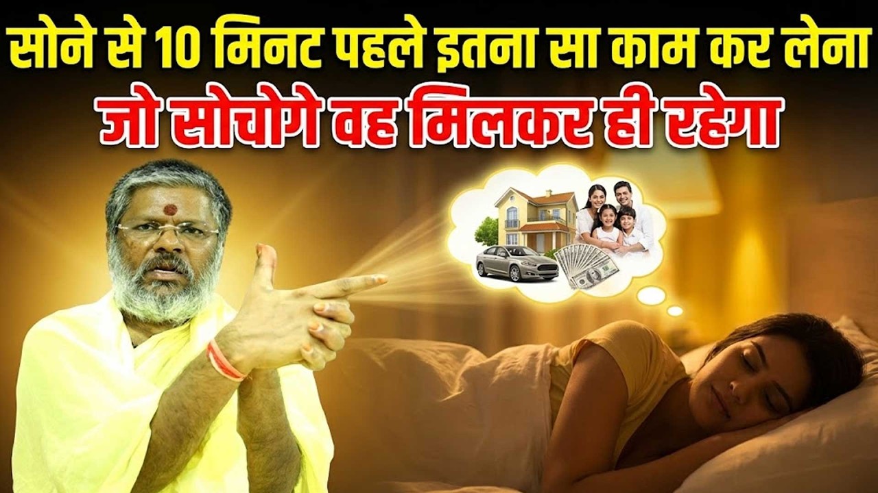 सोने से पहले इतना सा काम कर लेना - जो सोचोगे वह मिलकर ही रहेगा Shri Vasant Vijayanand Giriji Maharaj