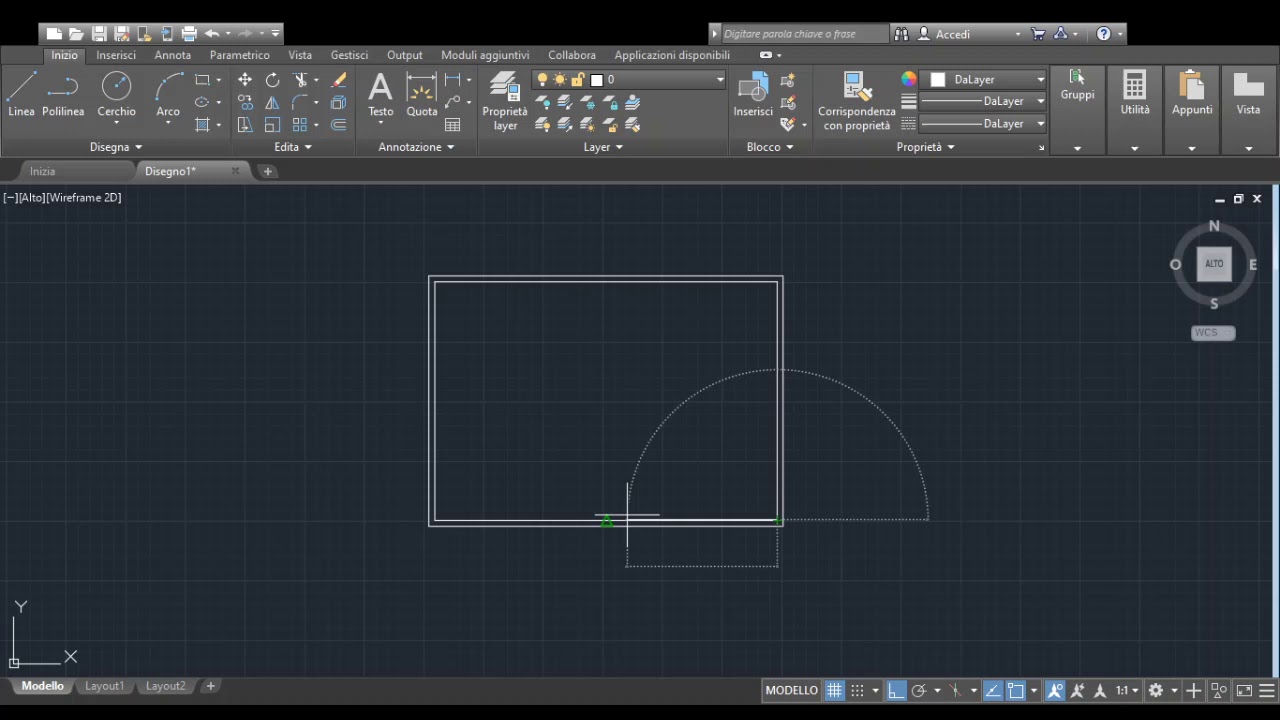 AUTOCAD: Squadratura+Cartiglio