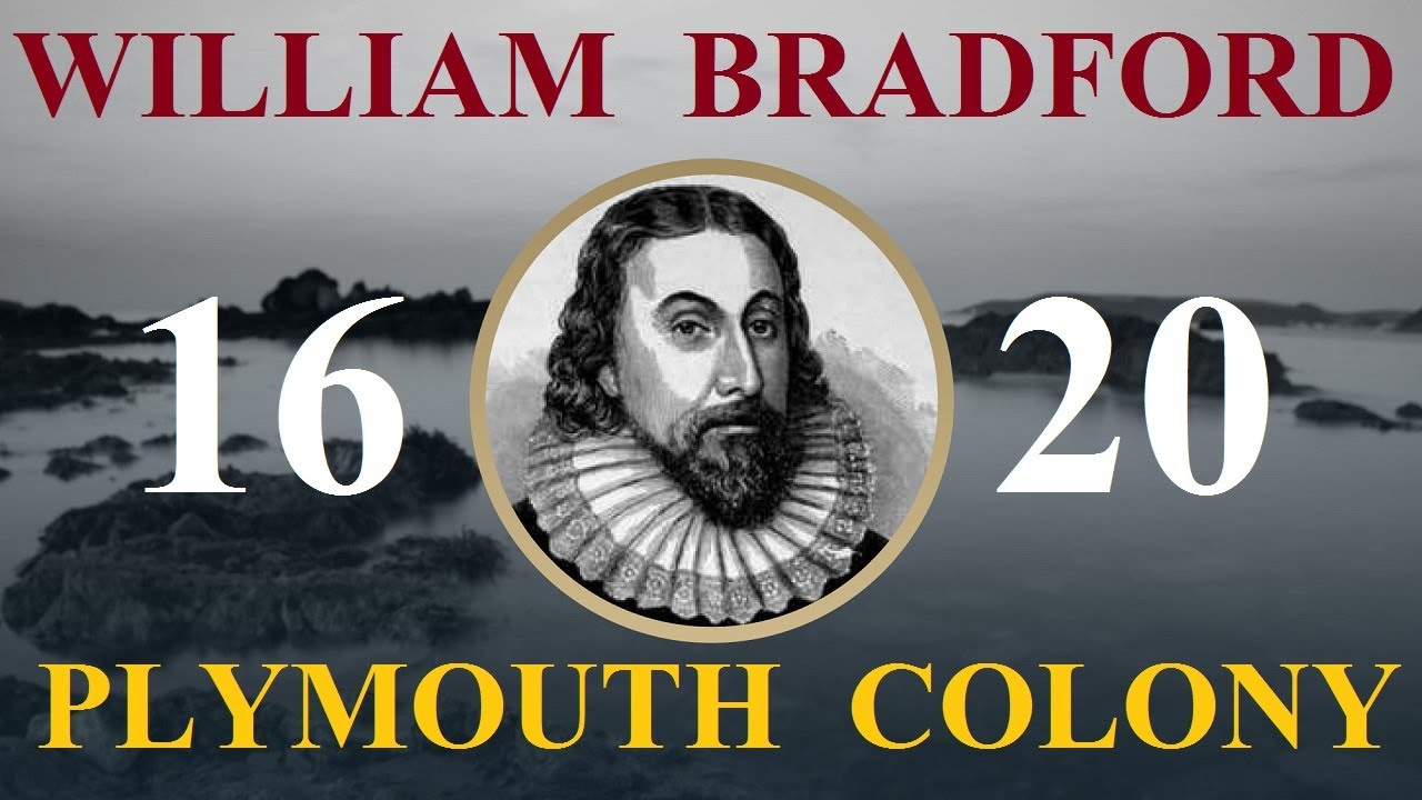 William Bradford (1590-1657) English Puritan 1620 Mayflower Pilgrims Plymouth Plantation Mass. USA