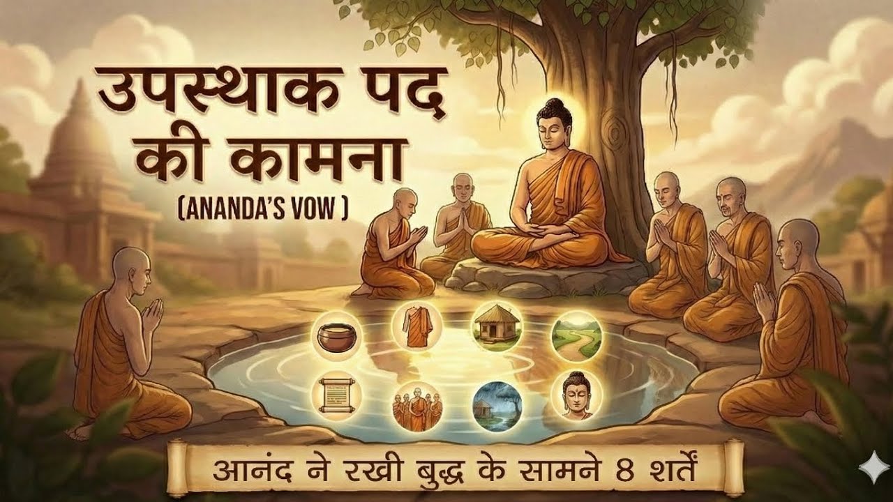 जब आनंद ने बुद्ध की सेवा करने के लिए 8 शर्तें रखी उपस्थाक पद की कामना (ANANDA'S VOW)