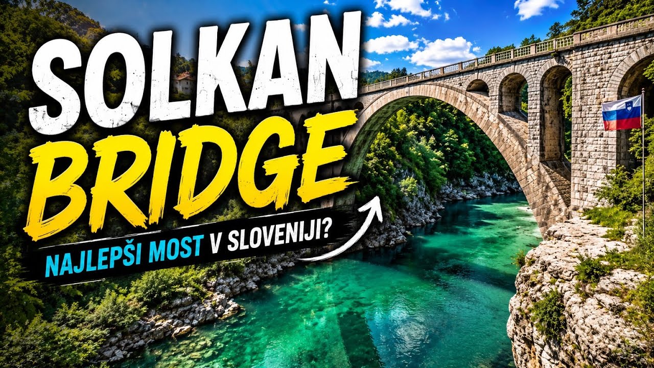 Exploring Solkan Bridge in Slovenia with Stunning Drone Views!