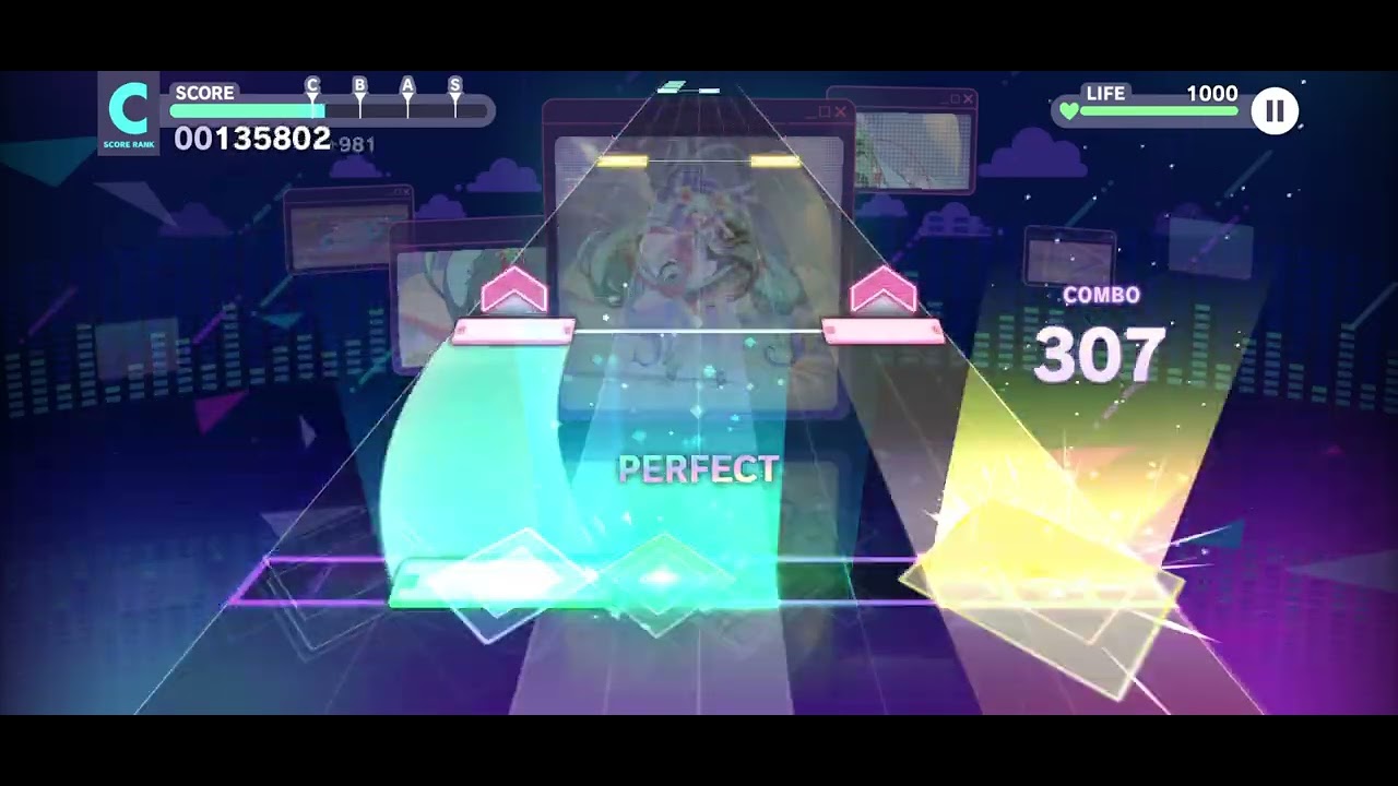 Pjsk gameplay except i suck at all the songs i pick