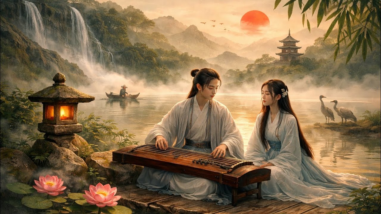 Chinese Zen Music: Bamboo flute, Erhu & Guzheng | Soothing Music@studywithlofigirl