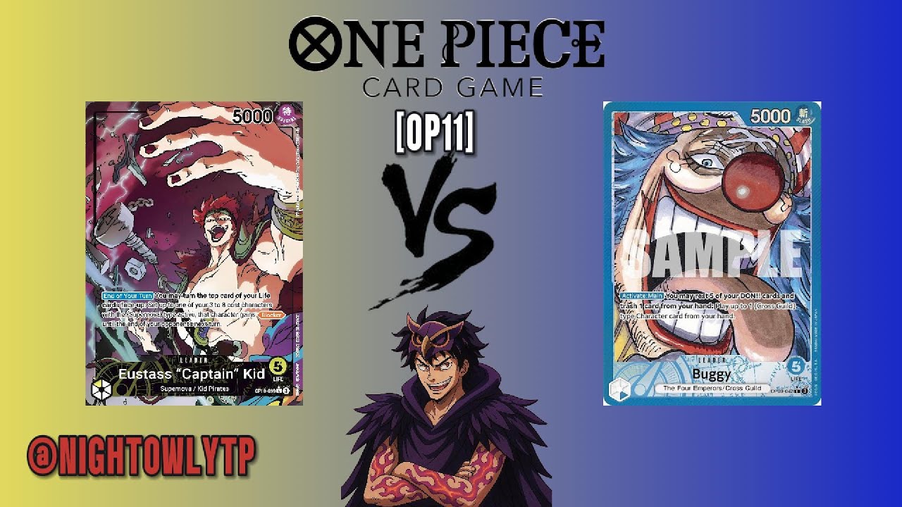[OP-11] One Piece Card Game Tournament YELLOW KID VS BLUE BUGGY