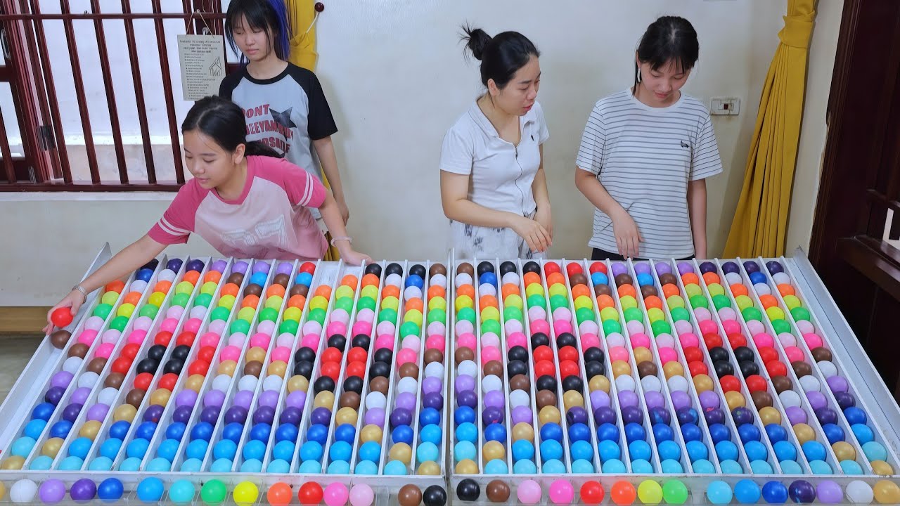 🧠👍⭐ Color Sorting Ball Game: Family game that helps develop thinking and motor skills ☆ level 01