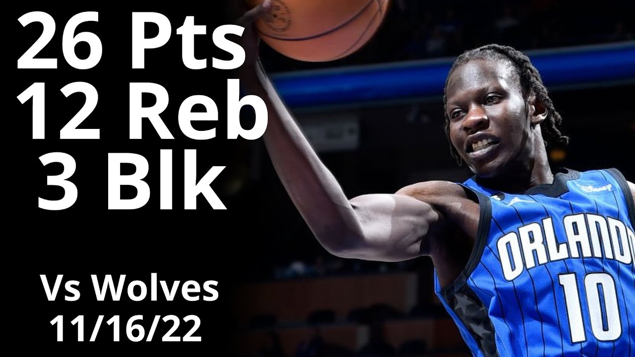 Bol Bol 26 Pts 12 Reb vs Timberwolves Highlights