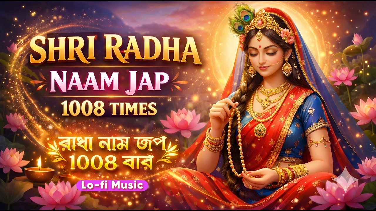 1008 Times Shri Radha Naam Jap | Lo-fi Devotional Music | রাধা নাম জপ | Meditative & Relaxing