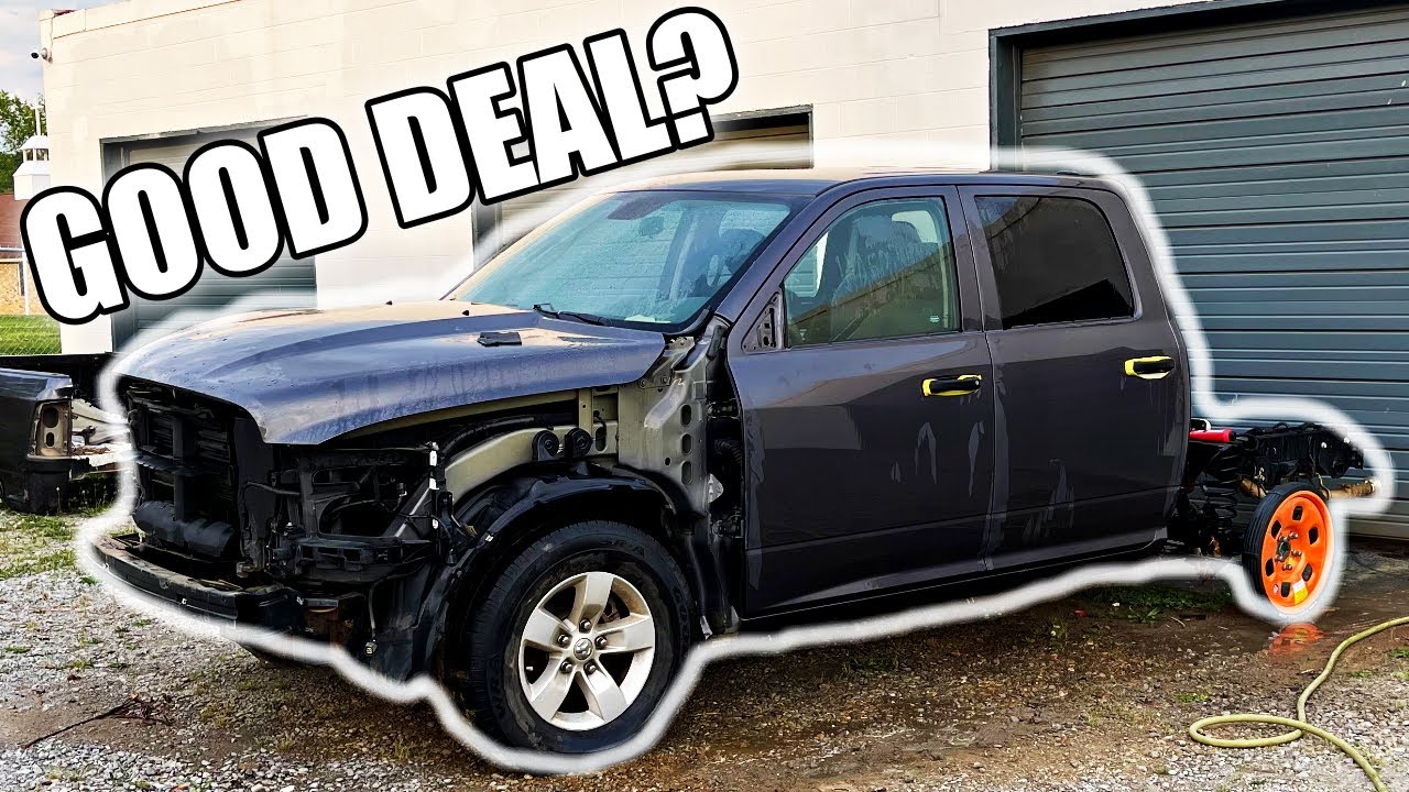 My Totaled Dodge Ram 1500 Was Better Than Expected! We got A Great Deal! Digging Into The Damage!