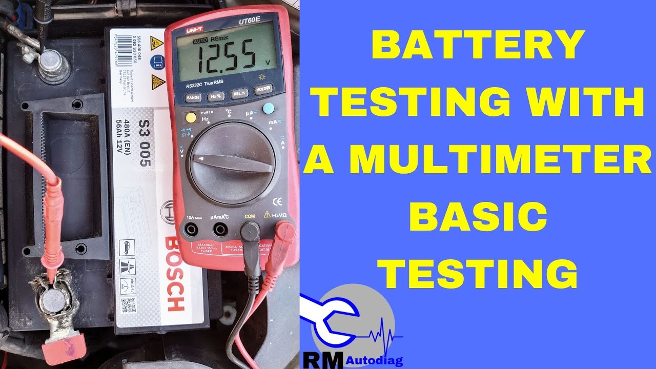 How to test a car battery with a basic multimeter