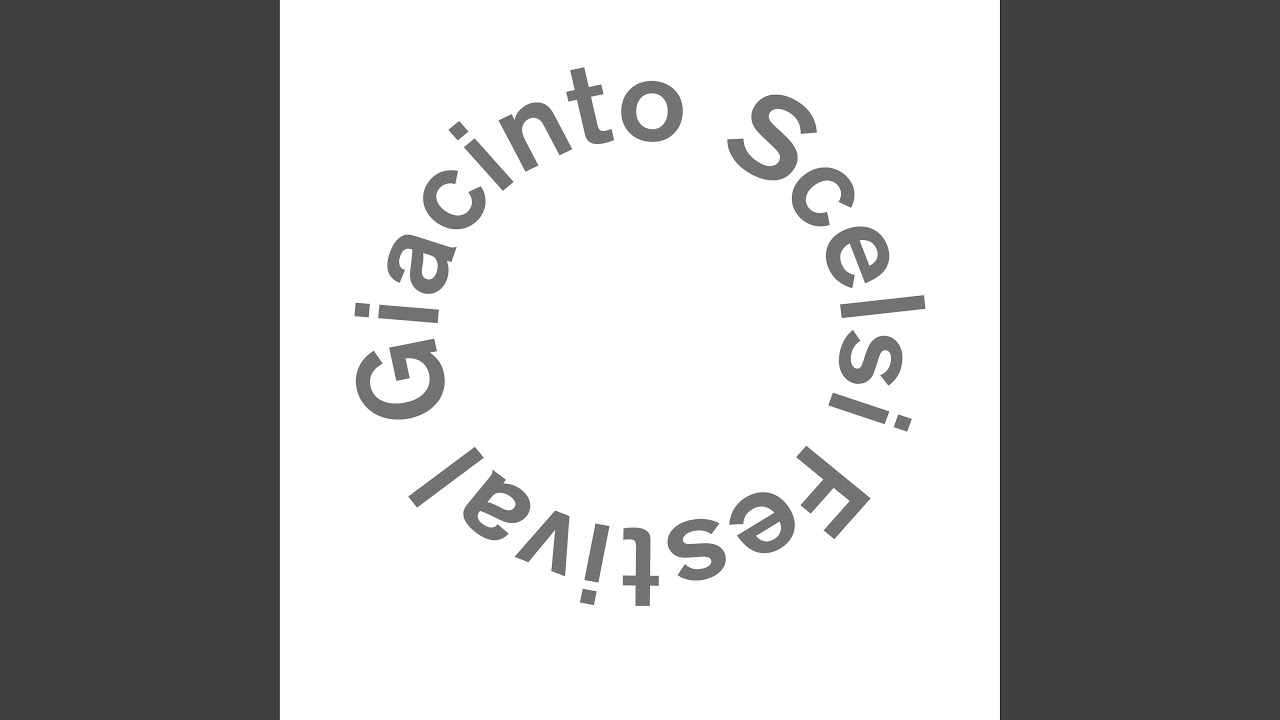 Giacinto Scelsi Anagamin